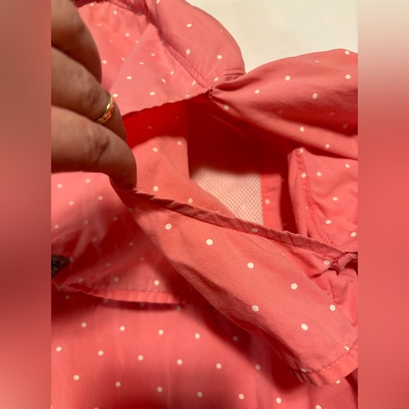 Columbia PFG, Super Bonehead, pink & white polka dot fishing shirt, M - Picture 5 of 15